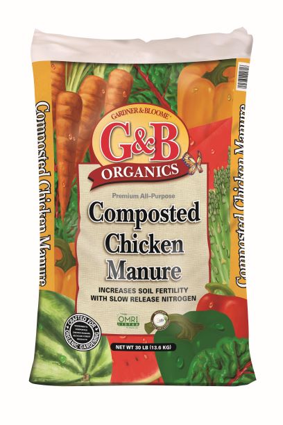Gardner & Bloome Composted Chicken Manure, 30 lb.