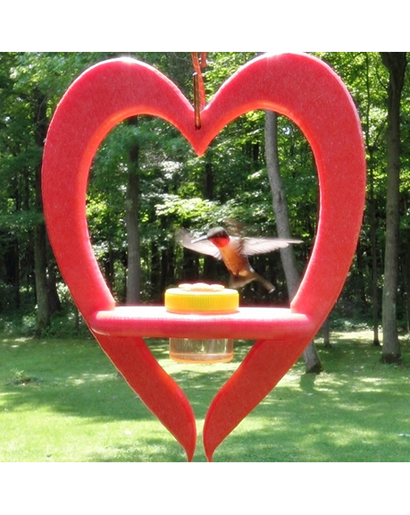 Heart Hummingbird Feeder