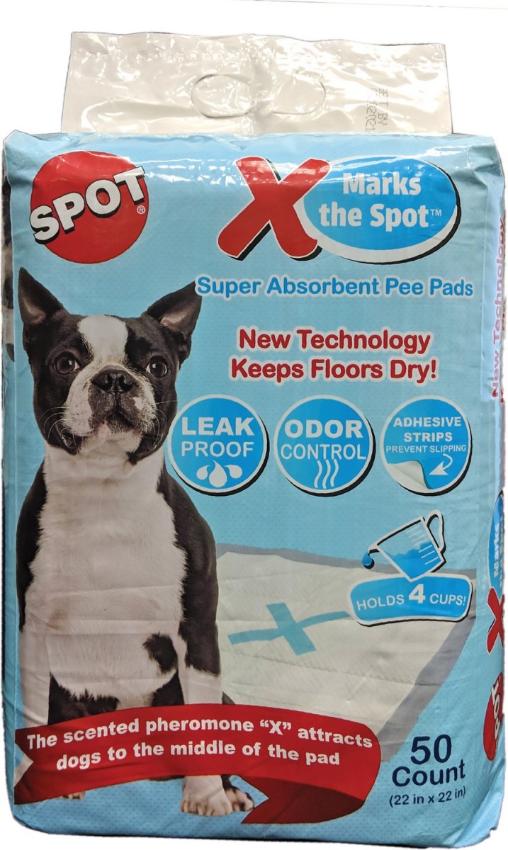 Ethical X Marks The Spot Puppy Pads 22" X 22", 50 pk.