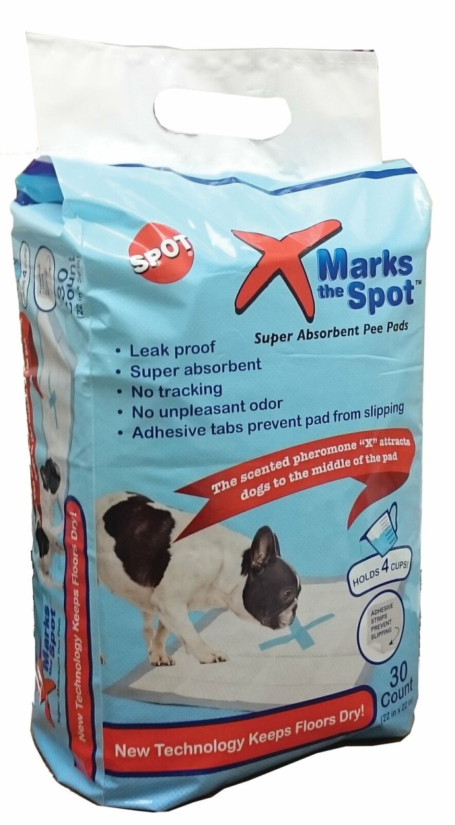 Ethical X Marks The Spot Puppy Pads  22" X 22", 30 pk.
