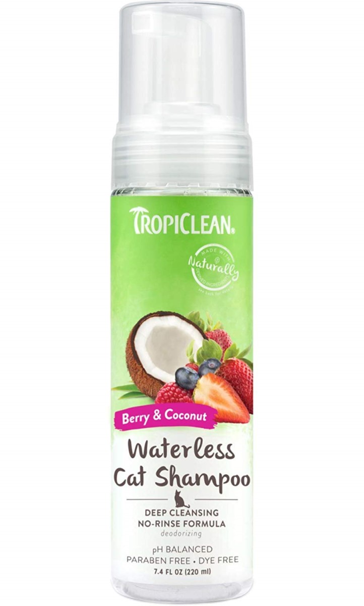 Tropiclean Deep Clean Waterless Cat Shampoo, 7.4 oz.