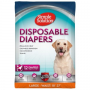SIMPLE SOLUTION L/XL DIAPERS 12 PACK