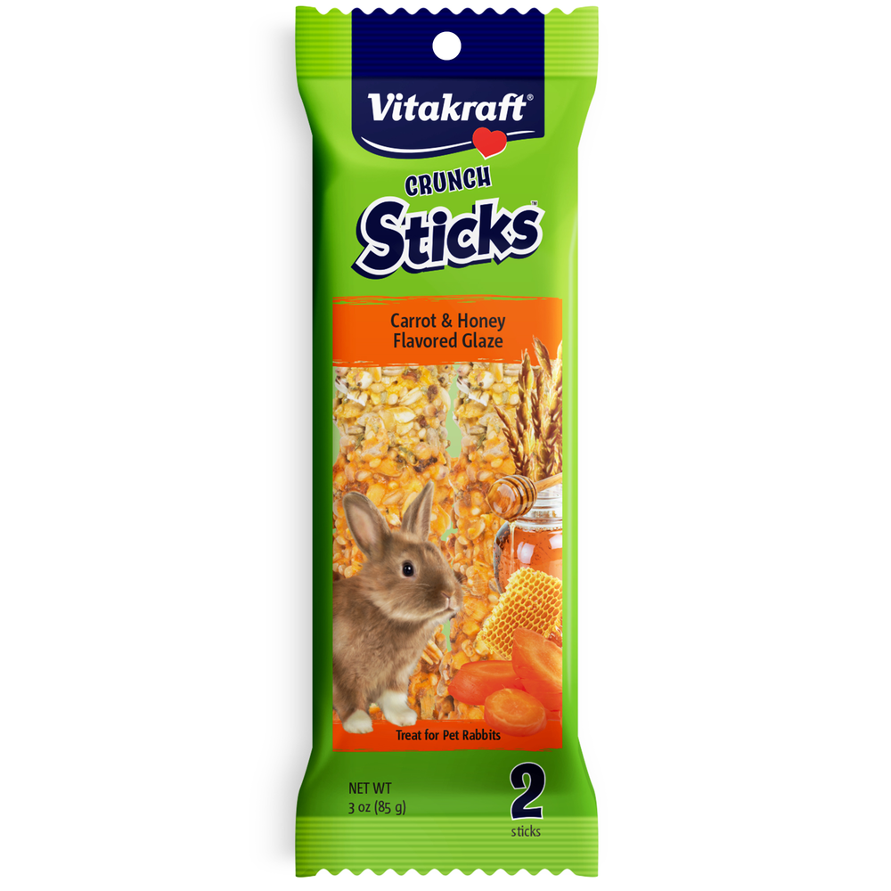 Vitakraft Rabbit Stix, Carrot and Honey Glaze
