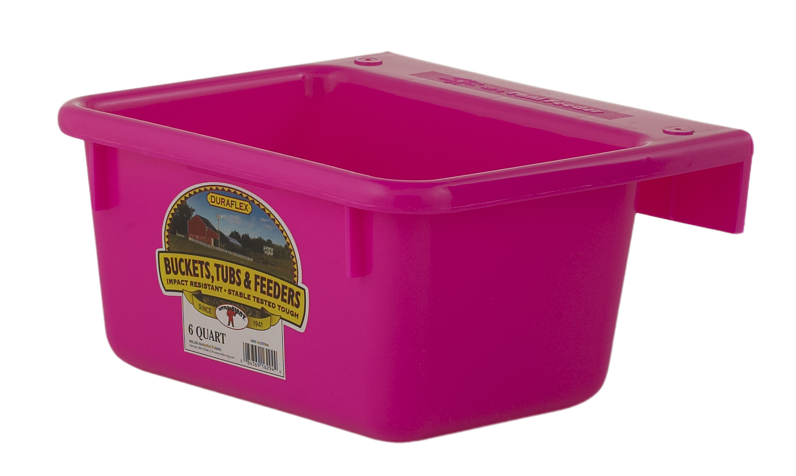 Plastic Mini Feeder, Hot Pink, 6 qt.