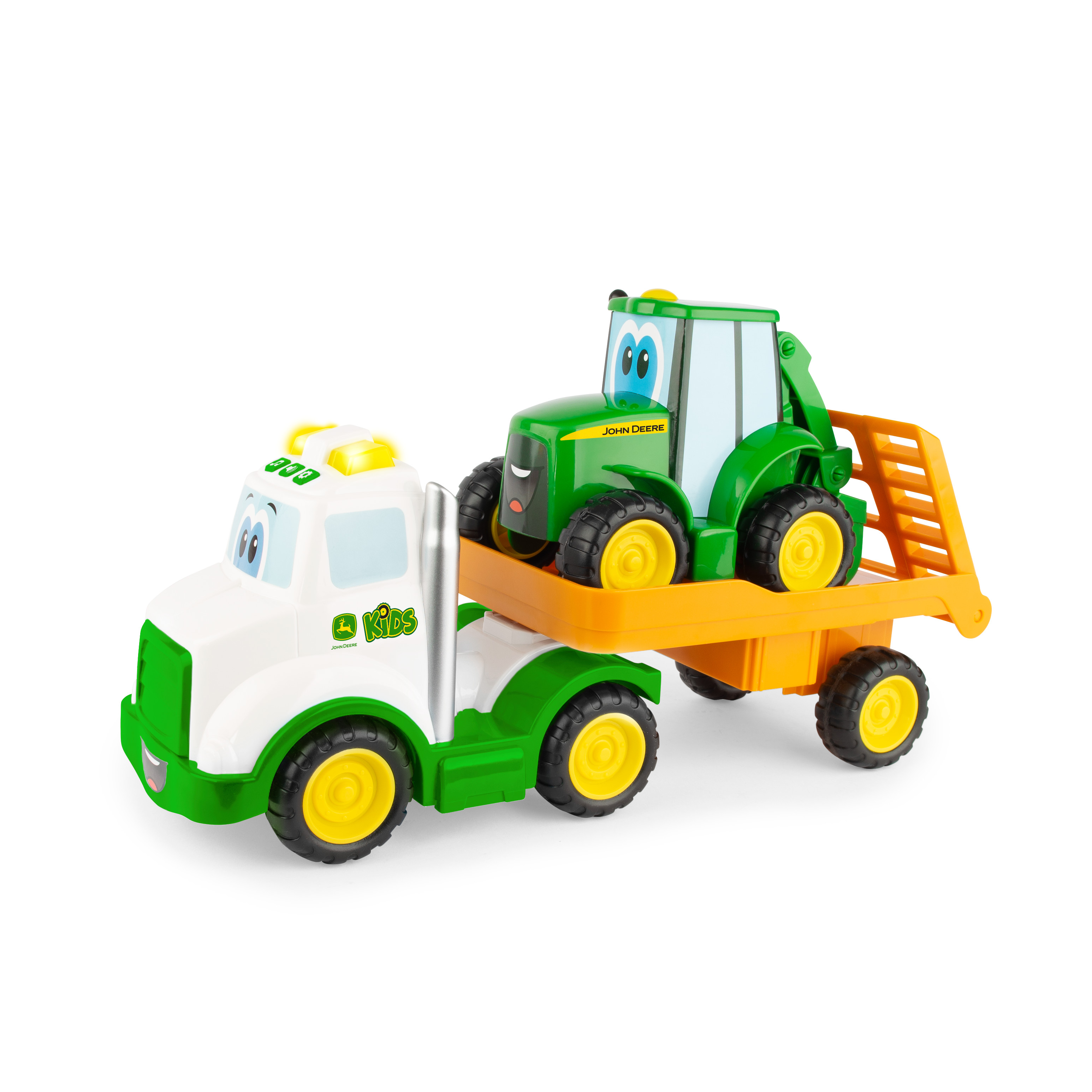 John Deere Lights & Sounds Farmin' Friends Toy Hauling Set with Truck and