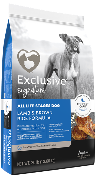 Exclusive All Life Stages Lamb & Rice, 30 lb.