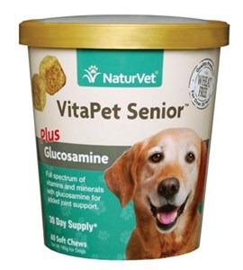 Vita Pet Senor Dog, Plus Glucosamine, Soft Chews, 60 count