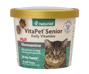 Vita Pet Senior Cat, Plus Clucosamine, Soft Chews, 60 count