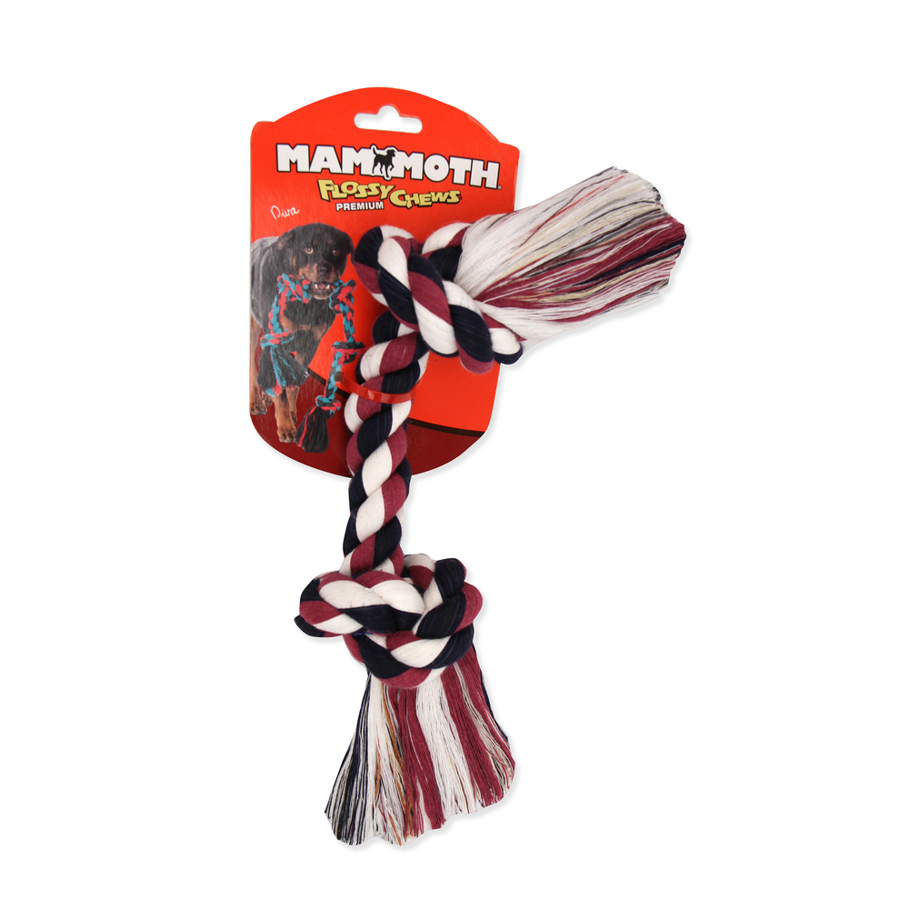 Mammoth 2 Knot Rope Bone, Extra Large, Color