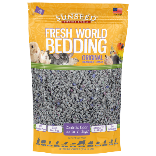Sunseed Fresh World Bedding, Gray, 450 cu. in.