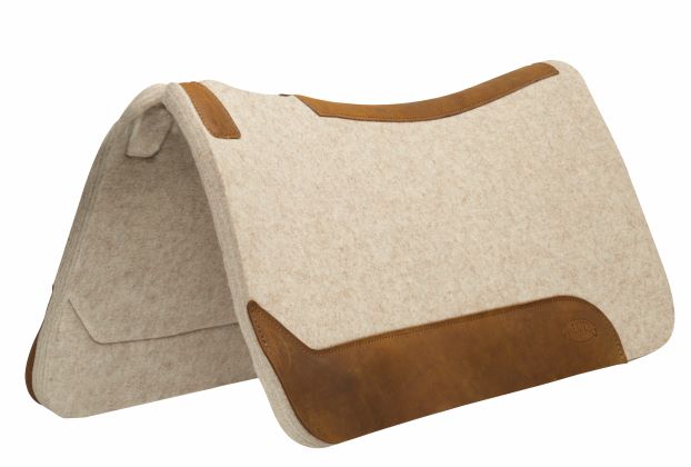 SADDLE PAD 3/4" CONTOURED WOOL