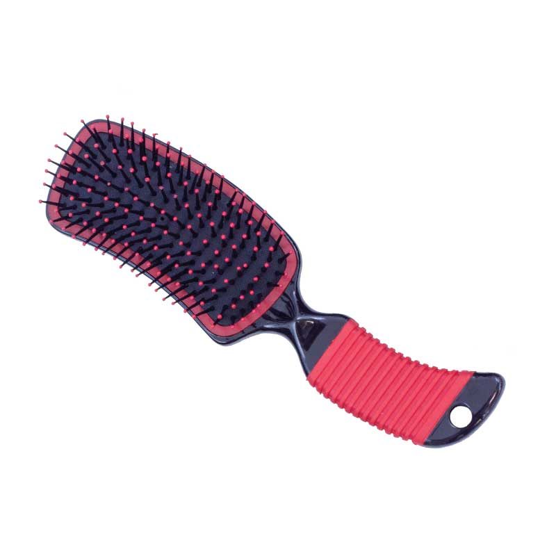 Curved Mane Brush, Red