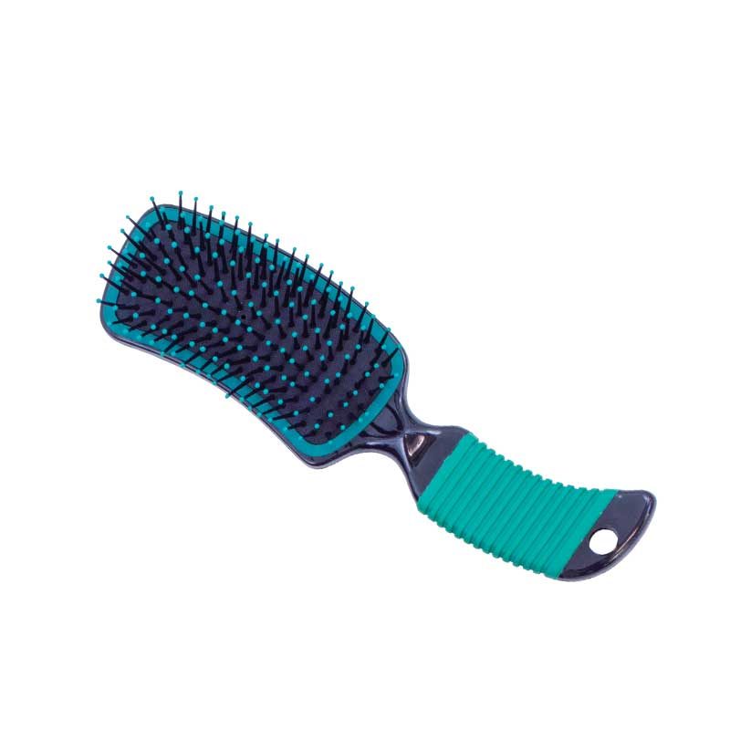 CURVED MANE BRUSH, GREEN