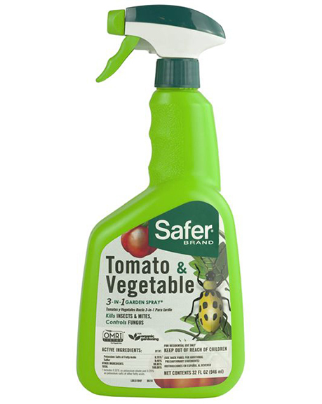 SAFER TOMATO & VEGETABLE 3-IN-1 GARDEN SPRAY, 32 OZ.