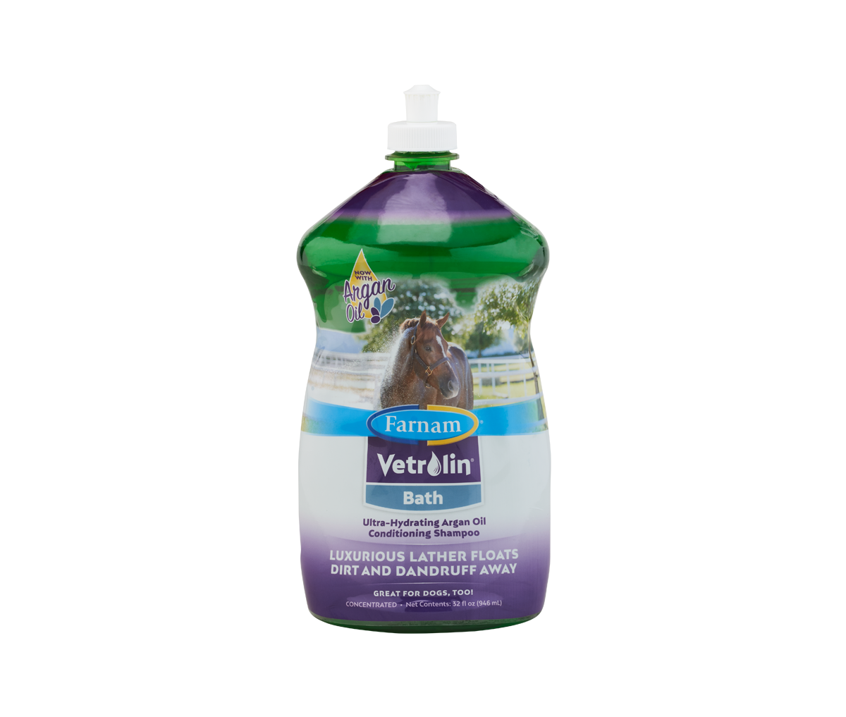 FARNAM VETROLIN BATH ULTRA-HYDRATING CONDITIONING SHAMPOO, 32 OZ.