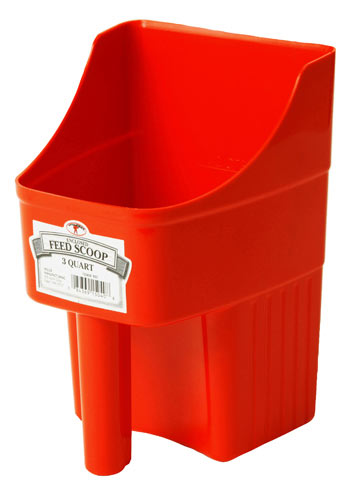 Miller Feed Scoop Red 3 Quart