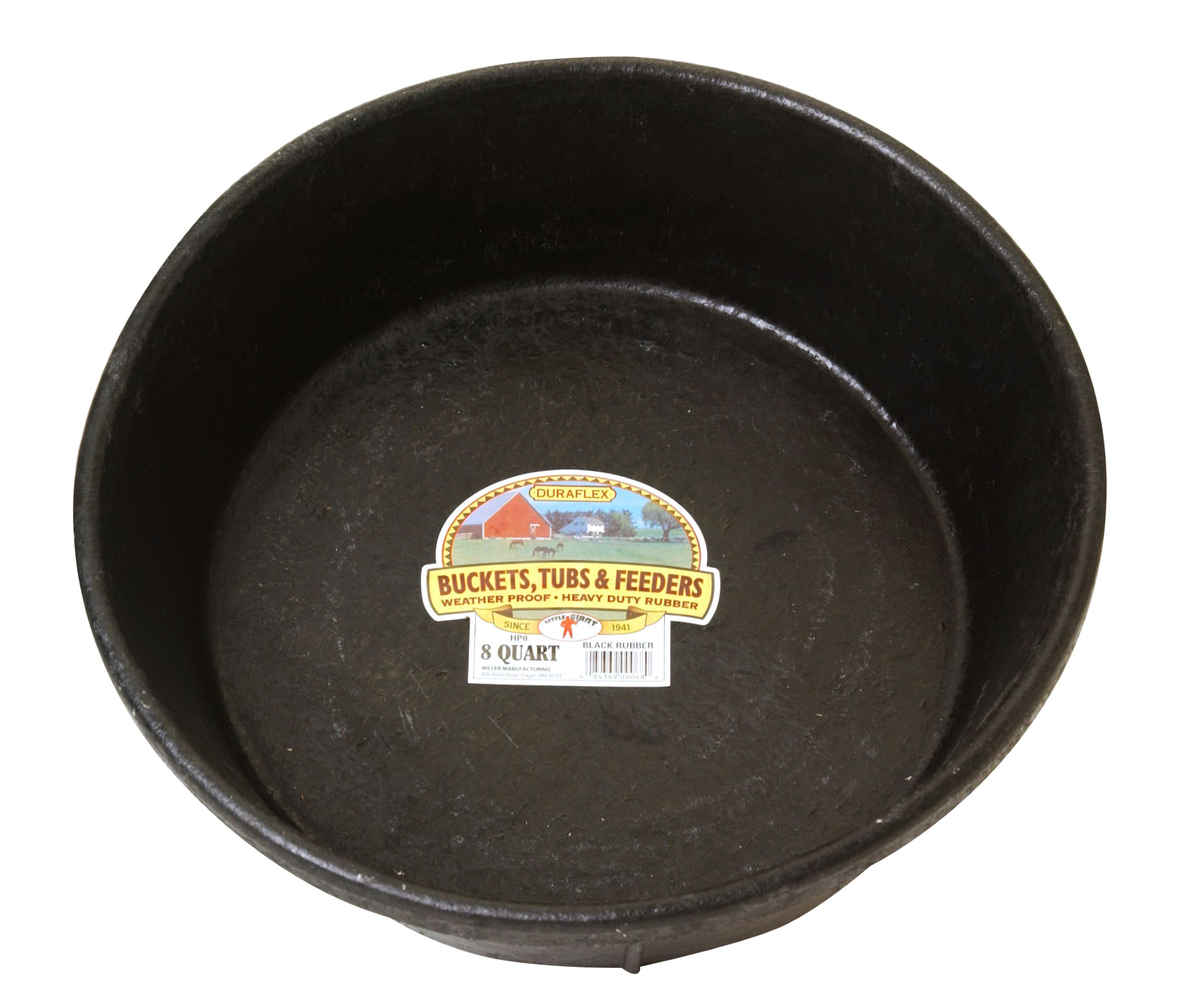 Miller Rubber Feed Pan 8 Quart