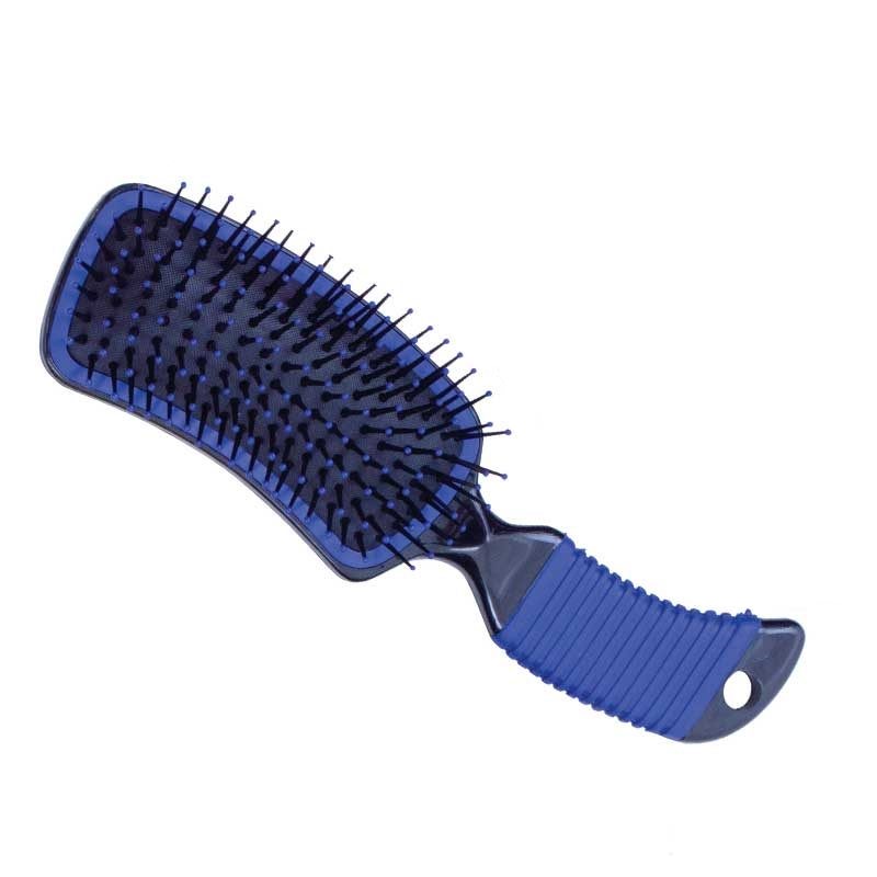 Curved Mane Brush, Blue