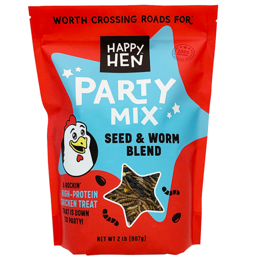 Happy Hen Party Mix Seed & Mealworm, 2 lb.