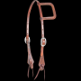 ANTIQUED AND TOOLED SLIP EAR HEADSTALL