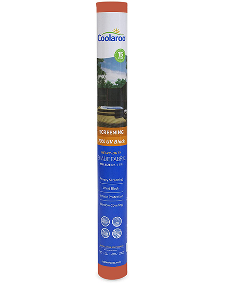 Coolaroo Shade Fabric Roll, 6' X 15'