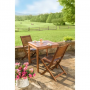 Eucalyptus Wood Outdoor Square Bistro Table