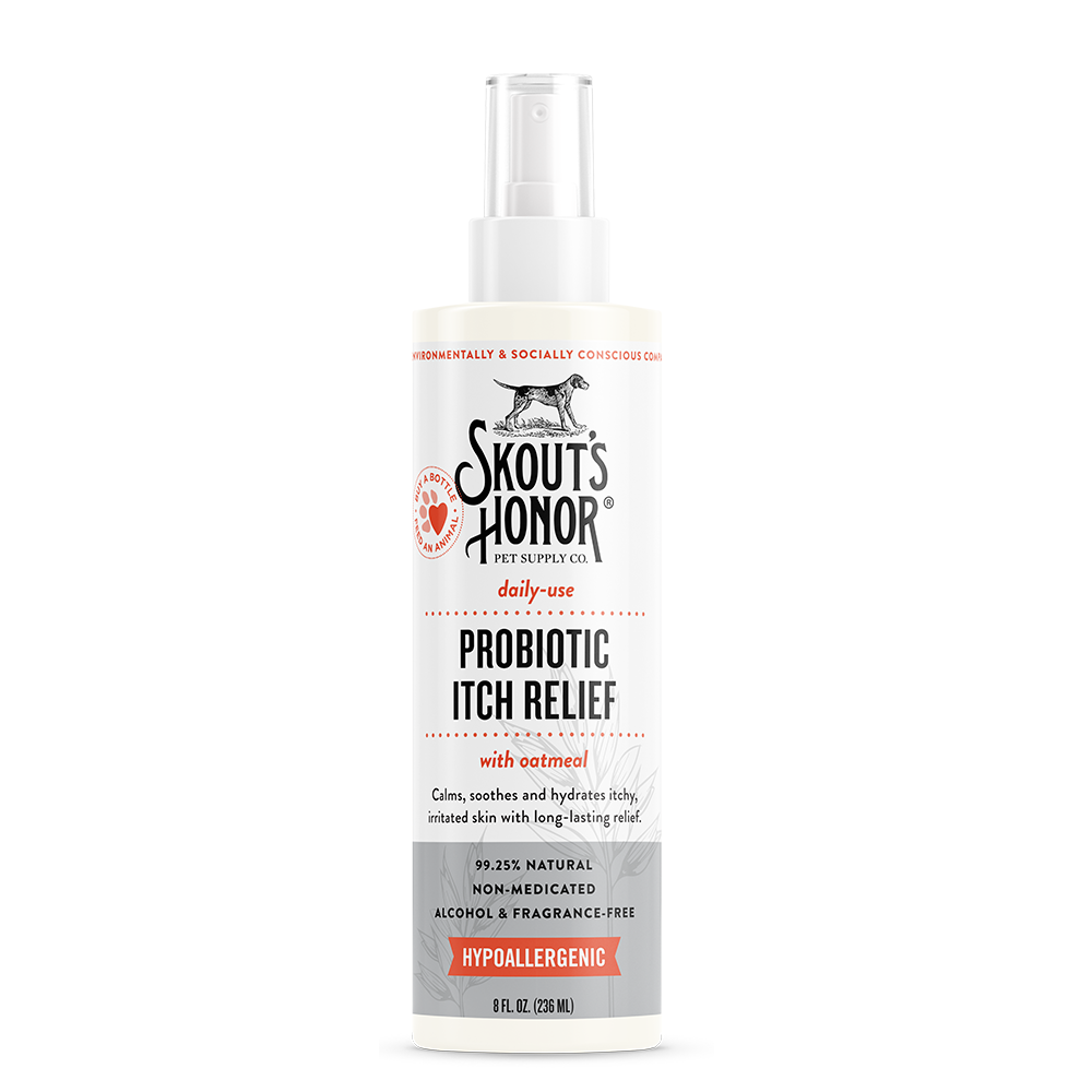 Skout's Honor Probiotic Itch Relief Spray, 8 oz.