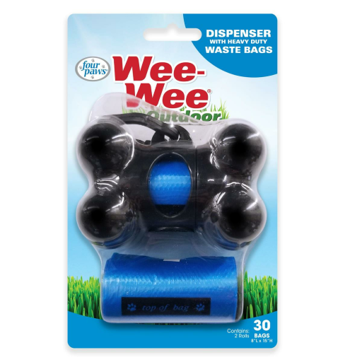 Wee-Wee Heavy Duty Dispenser with Bags, 30 ct.