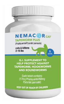 Nemacor Maxx Cat Tapeworm Plus, 5 ct.
