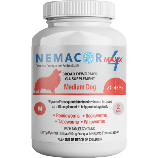 NEMACOR MAXX 4 BROAD DEWORMER FOR 21-45 LB. DOGS, 2 CT.