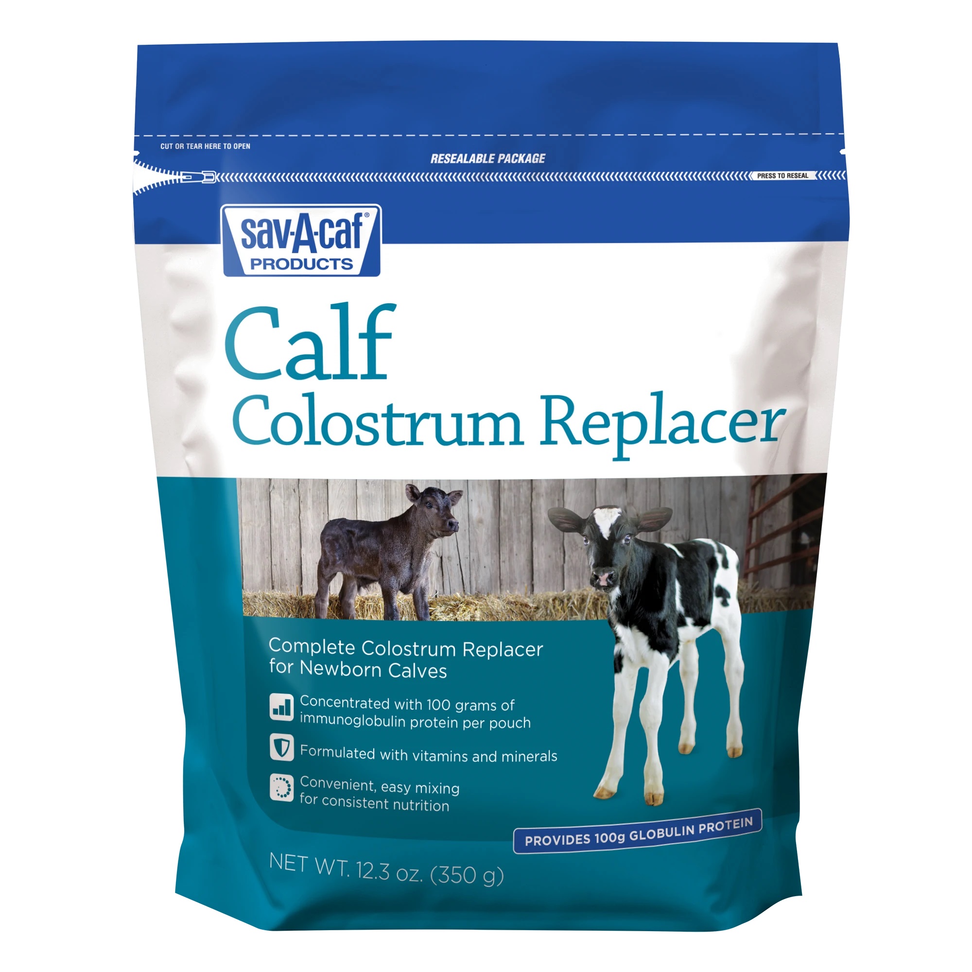 Save-A-Caf Calf Colostrum Replacer 100, 350 g Pouch