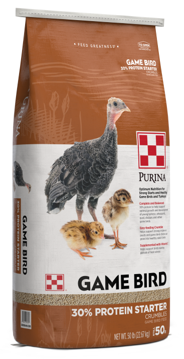 Purina® Game Bird 30% Protein Starter, 50 lb.