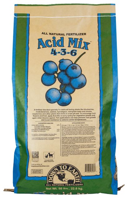 Down to Earth Acid Mix 4-3-6, 50 lb.