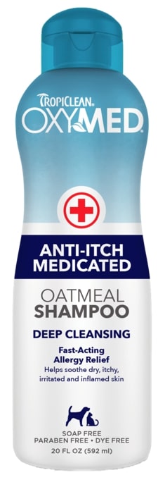 Tropiclean OxyMed Anti-itch Medicated Oatmeal Shampoo, 20 oz.