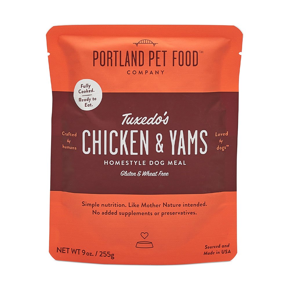 Portland Pet Food Tuxedo's Chicken and Yams Meal Dog Food, 9 oz.
