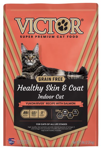 Victor Grain Free Healthy Skin & Coat Indoor Cat, 5 lb.