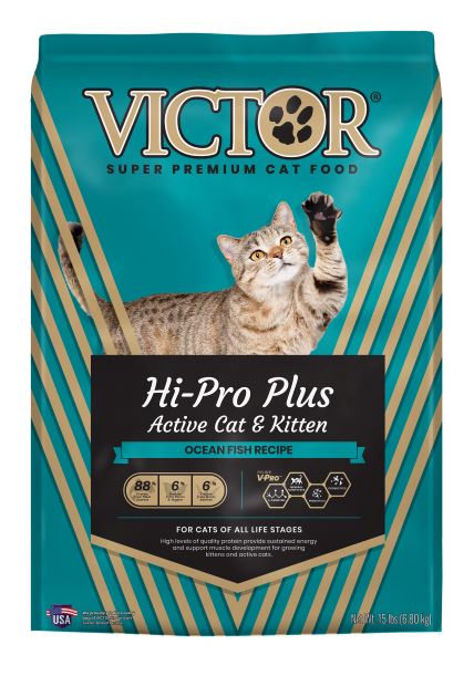 Victor Hi-Pro Plus Active Cat and Kitten, 15 lb.