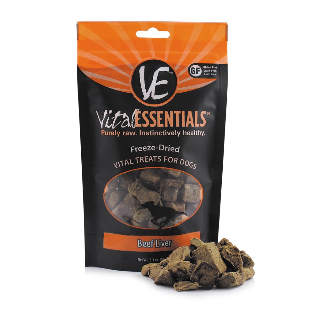 Vital Essentials® Beef Liver Freeze-Dried Dog Treat, 2.1 oz.