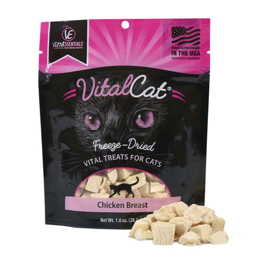Vital Essentials® Freeze-Dried Chicken Breast Cat Treat, 1 oz.