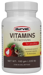 DURVET VITAMINS AND ELECTROLYTES FOR POULTRY, 100 GM