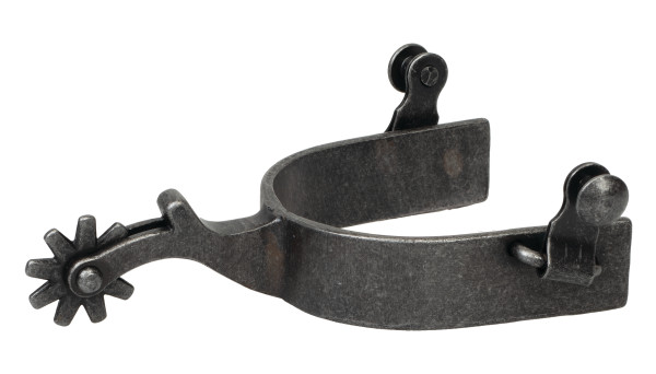 Men's Spur, Black, Plain Rowel