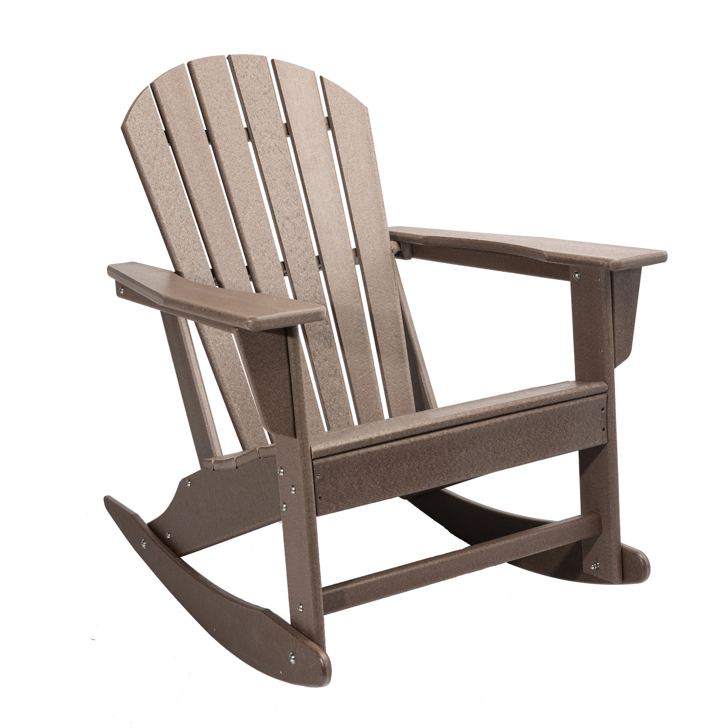 Resin Adirondack Rocker, Brown