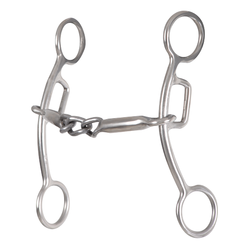 Shank Gag Barrel Thick Bar Chain Snaffle Bit