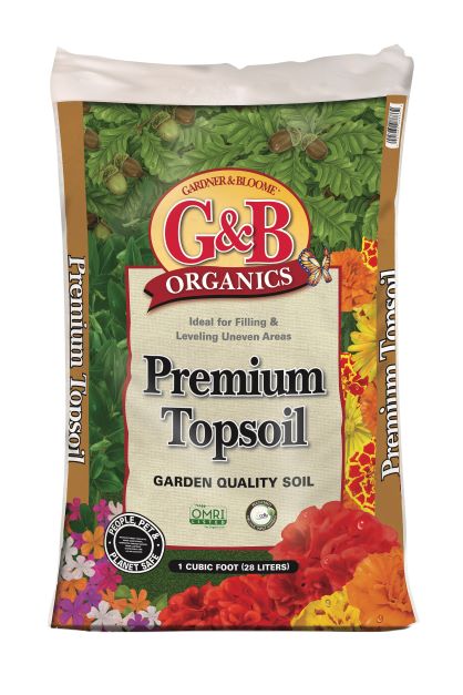 Gardner & Bloome Organics Premium Top Soil, 1 cu. ft.