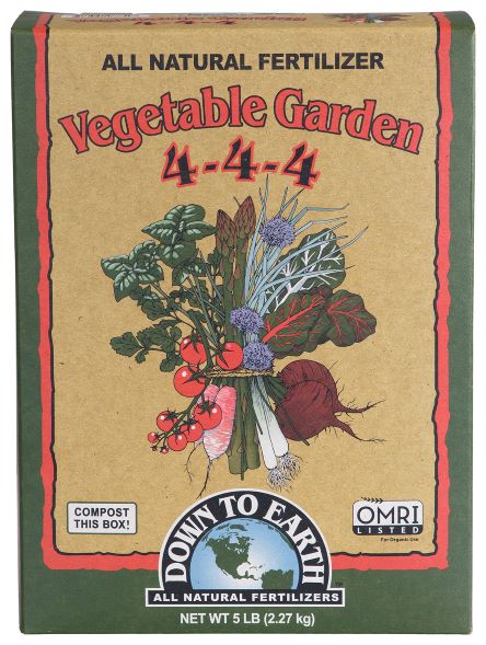 DOWN TO EARTH VEGETABLE GARDEN 5 LB.