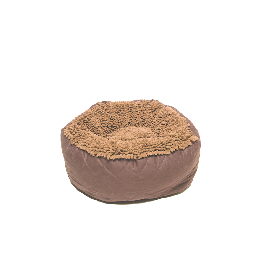 Dirty Dog Donut Bed, Brown, 18"
