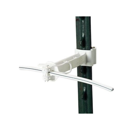 Gallagher HD T-Post 5" Offset Insulator, White