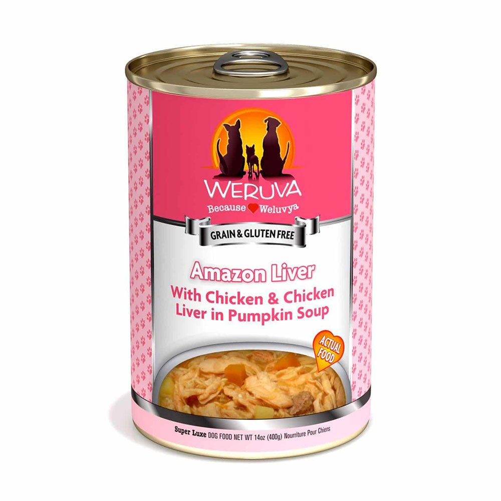 Weruva Amazon Liver with Chicken Breast & Chicken Liver in Pumpkin Soup, 14