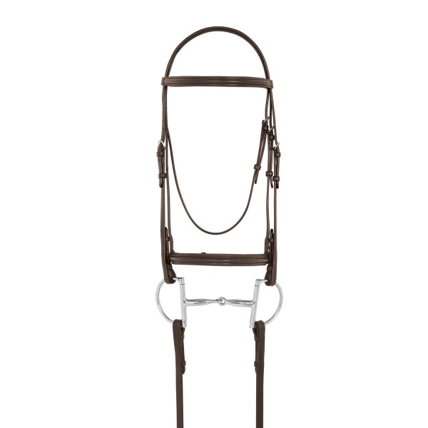 Camelot® Plain Raised Padded Bridle with Laced Reins