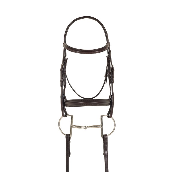 Ovation Sellerie Plain Raised Padded Bridle- Full Size Horse